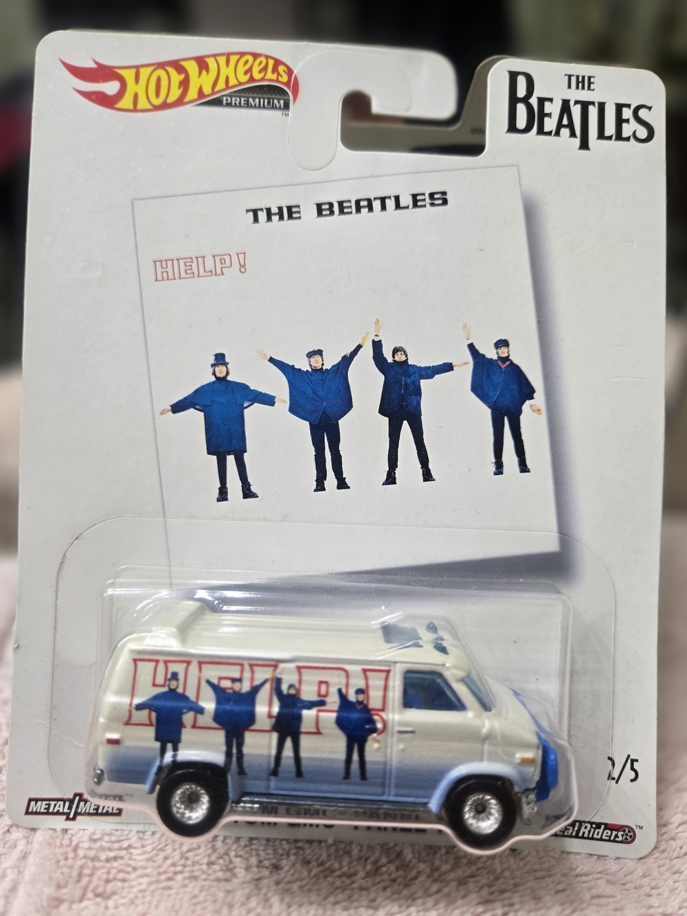 The Beatles Hot Wheels Premium White & Blue 'Help!' Van